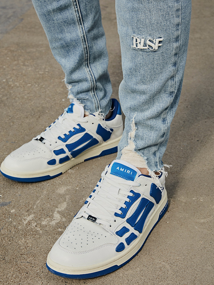 BLUESFLY 남성 피트니스 스포츠 찢어진 슬림 하이 스트레치 통기성 청바지 트렌디 캐주얼 바지