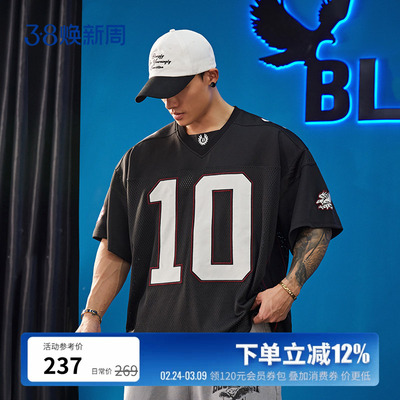 BLUESFLY健身运动短袖t恤冰球服