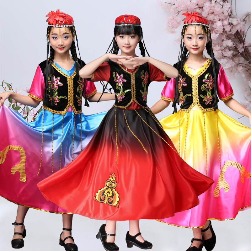 儿童新疆舞蹈服男女童