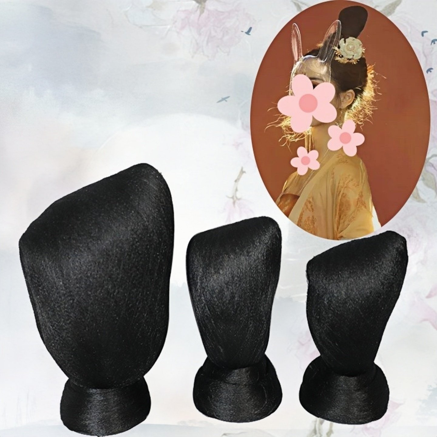 古装单头发髻发包麻花包新款唐风