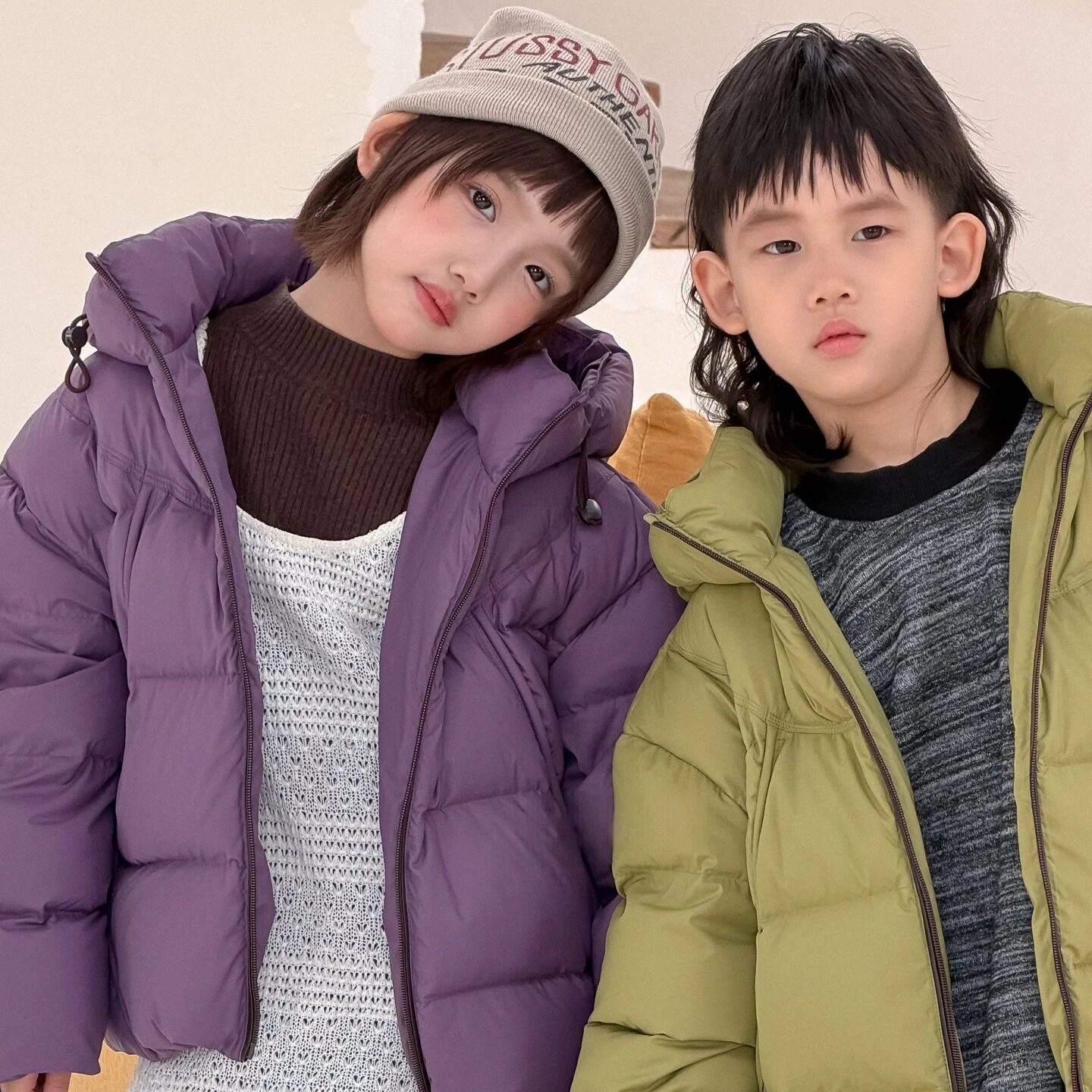 男女童冬季三防加厚羽绒服