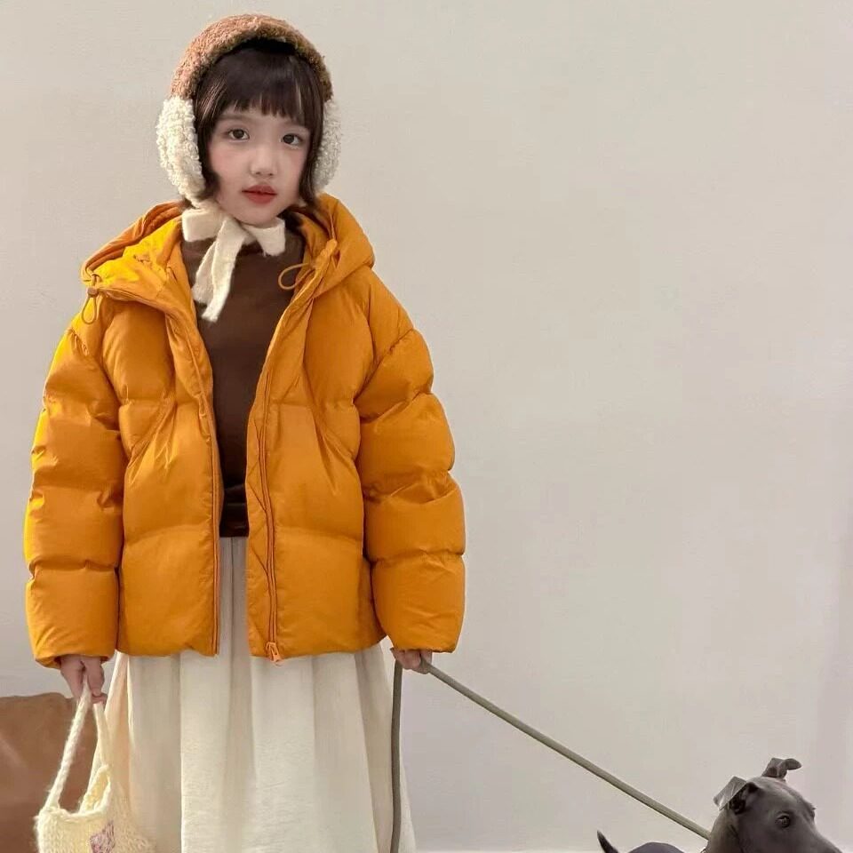 男女童冬季加厚短款羽绒服
