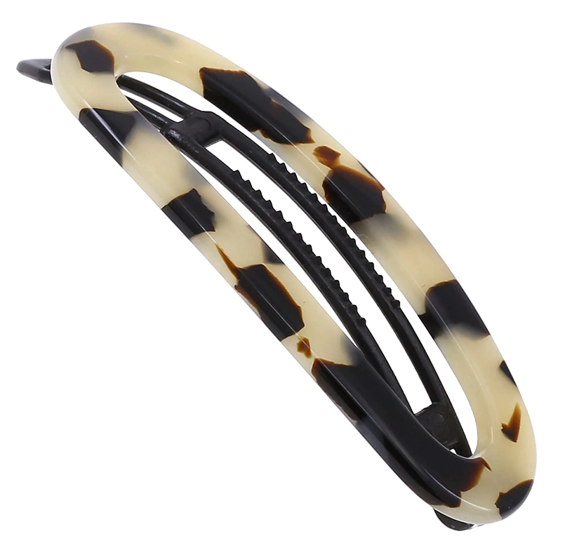 章小蕙醋酸法式风搭扣刘海夹