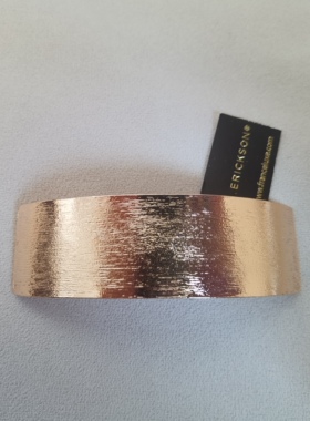 美国代购L.Erickson顶夹金色金属弹簧夹发夹边夹马尾夹盘发9厘米