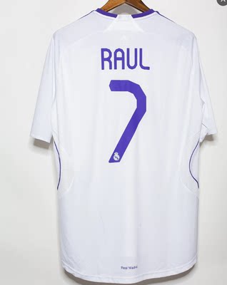 Retro 07 08 Real Madrid RAUL Robinho Vintage Soccer Jerseys