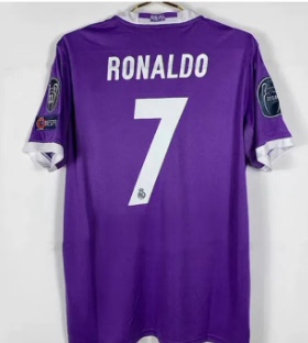 16 17 Vintage Real Madrid RONALDO BALE RAMOS Classic Jersey