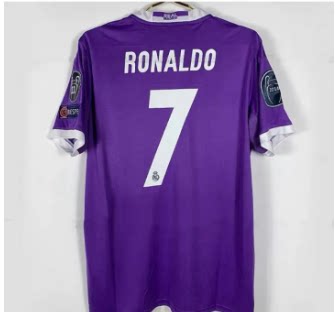 16 17 Vintage Real Madrid RONALDO BALE RAMOS Classic Jersey
