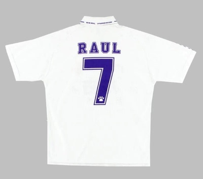 Retro 96 97 Real Madrid RAUL Redondo Vintage Soccer Jerseys