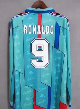 96 97 Retro Barcelona Long GUARDIOLA RONALDO Classic Jersey