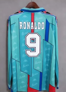 96 97 Retro Barcelona Long GUARDIOLA RONALDO Classic Jersey