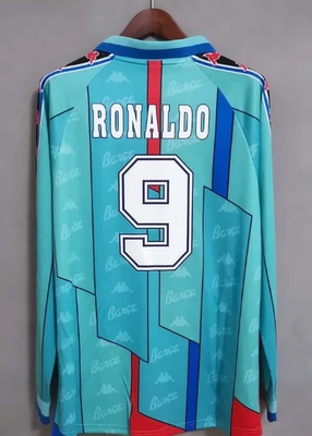96 97 Retro Barcelona Long GUARDIOLA RONALDO Classic Jersey