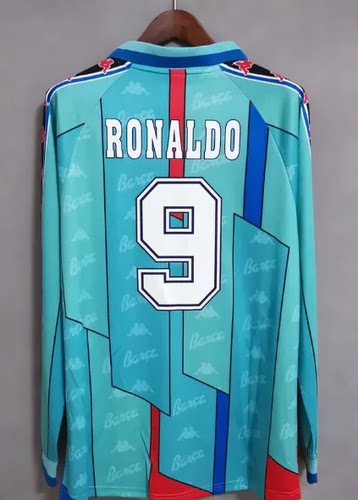 96 97 Retro Barcelona Long GUARDIOLA RONALDO Classic Jersey