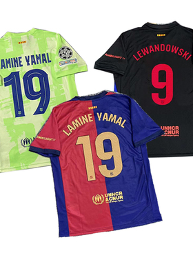 Barcelona Soccer Jersey T-Shirts GAVI PEDRI Lewandowski