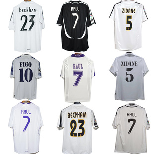 Zidane real madrid jersey Raul Beckham