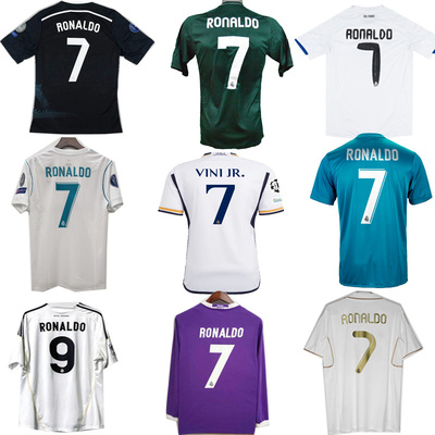 Real Madrid jersey Ronaldo retro football shirt