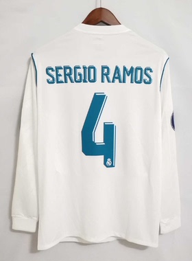Retro 17 18 Real Madrid Long RONALDO BALE Vintage Jersey