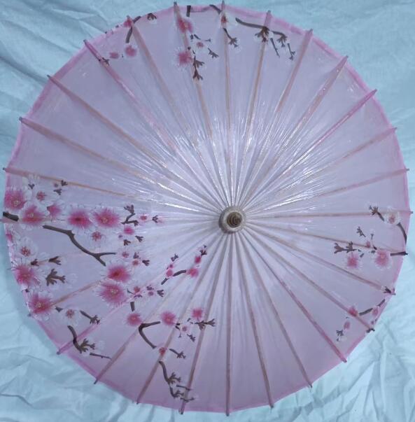 传统古典无味油纸伞走秀流苏汉服