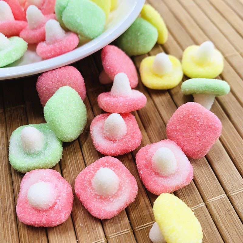 乐潮蘑菇坊橡皮糖综合口味80后怀旧小零食品凝胶糖果包邮批发零食