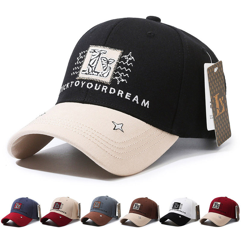 新款棒球帽老花轻奢峰时尚百搭潮流男女同款鸭舌帽遮阳防晒棒球帽