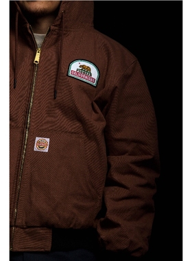 PACKRATS 18AW DUCK Active JKT BN美式复古帆布连帽夹棉工装夹克