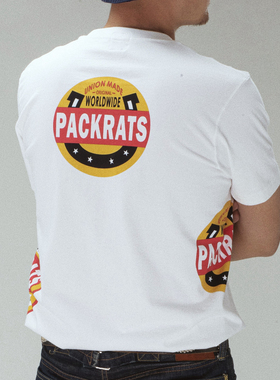 PACKRATS SS20 WESTERN LOGO T-Shirt 美式圆筒印花口袋短袖Tee恤