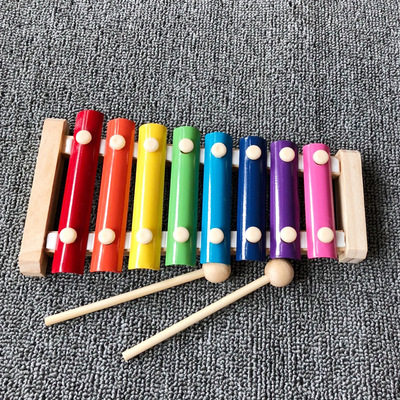 婴幼儿童木制八音手敲琴早教宝宝益智乐器玩具1-2-3周岁小木敲琴