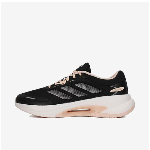 Adidas阿迪达斯VELOSTAR时尚女子黑粉色低帮休闲运动跑步鞋KH5344
