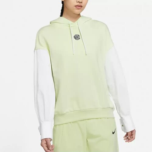 NIKE 耐克 女子连帽撞色运动休闲卫衣套头衫 DD5053-303