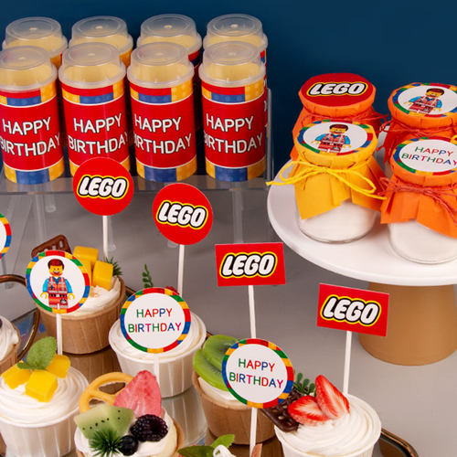 乐高甜品台装饰插件蛋糕摆