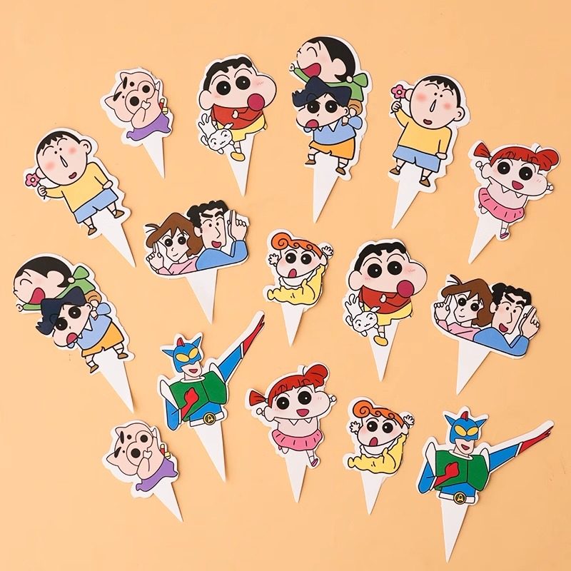 网红蜡笔小新蛋糕装饰插件插牌卡通儿童生日甜品台装扮纸杯插卡z,节庆用品/礼品,节日装扮用品,淘宝优惠券,粉丝福利购,淘宝优惠卷