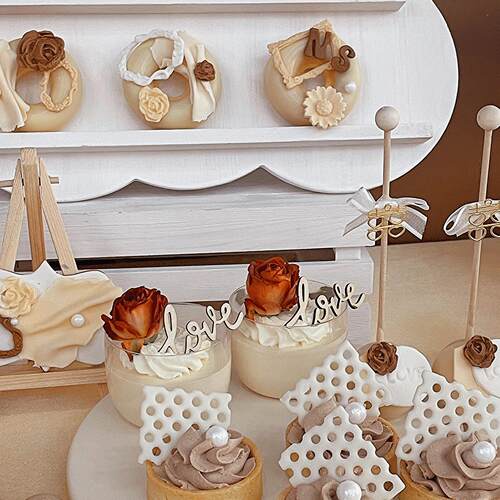 美拉德色系插件甜品台婚礼生日