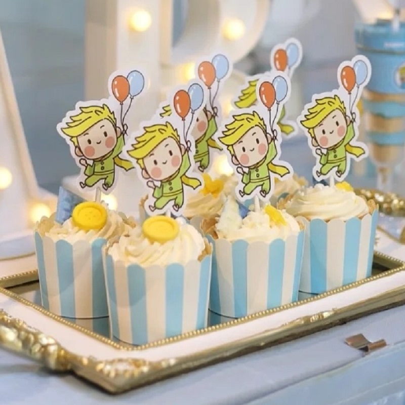小王子甜品台蛋糕装饰马芬