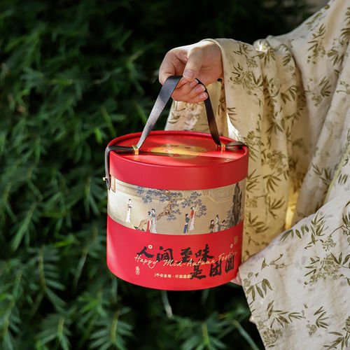 2026新年礼盒包装盒糖果零食抱抱桶礼品盒曲奇饼干伴手礼盒子空盒