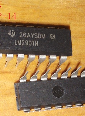 买1件发2个 全新 LM2901 LM2901N LM2901P 线性比较器 直插DIP-14