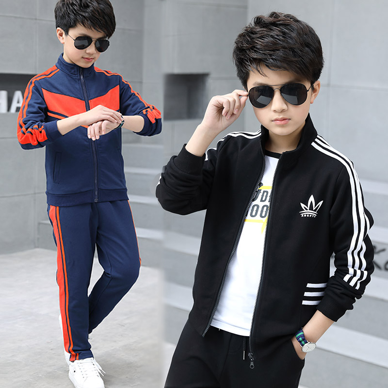 童装男童套装春秋款儿童休闲运动服(非品牌)