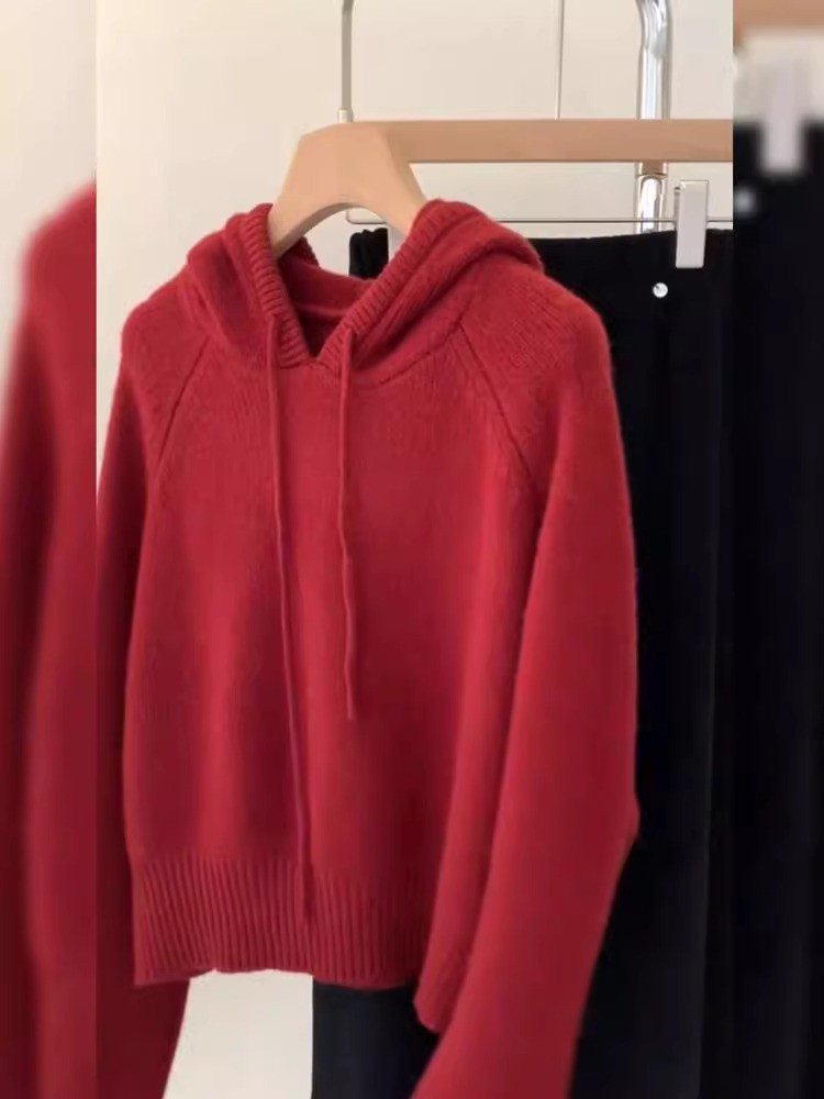 时尚洋气宽松套头针织衫毛衣