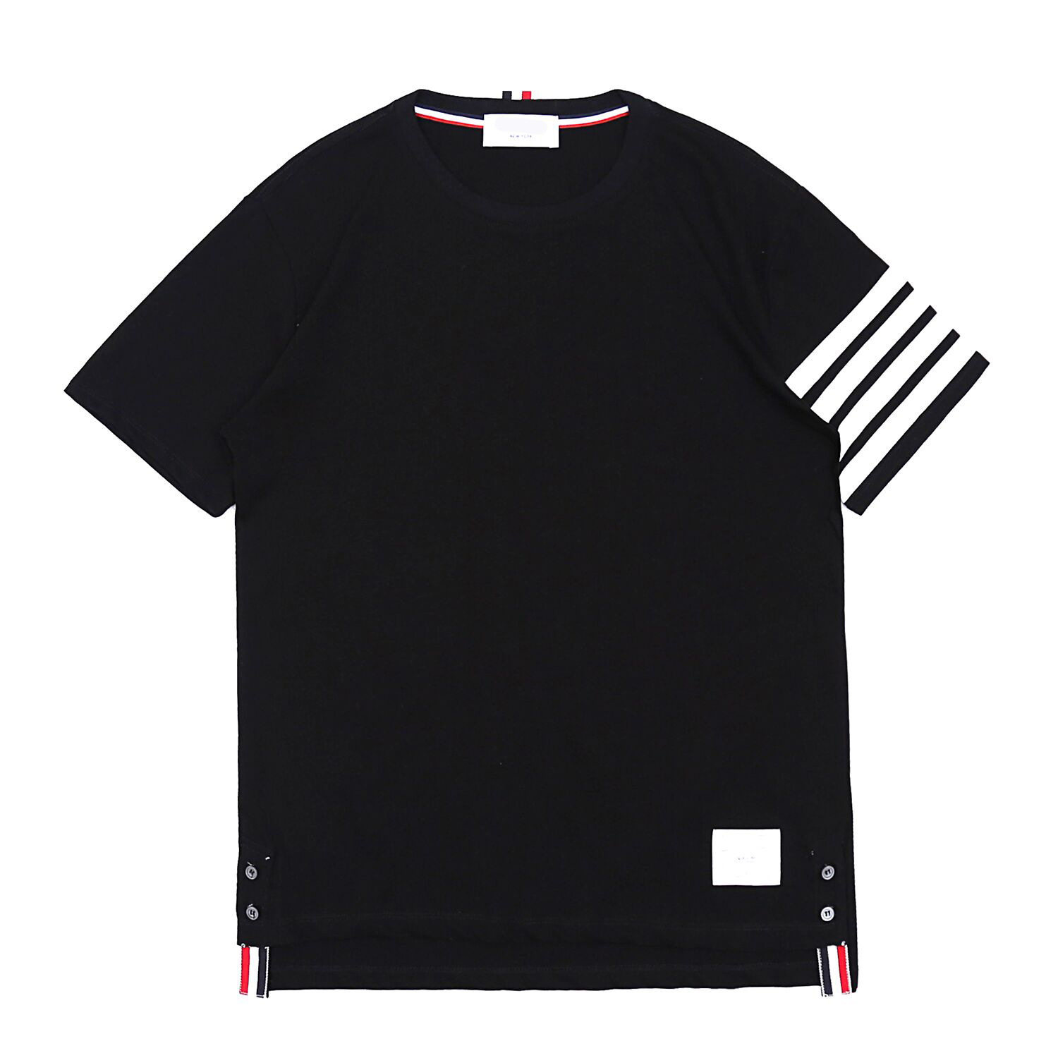 2026跨境夏季英伦风TB半袖男女同款四条杠TB短袖T恤班服潮T-shirt