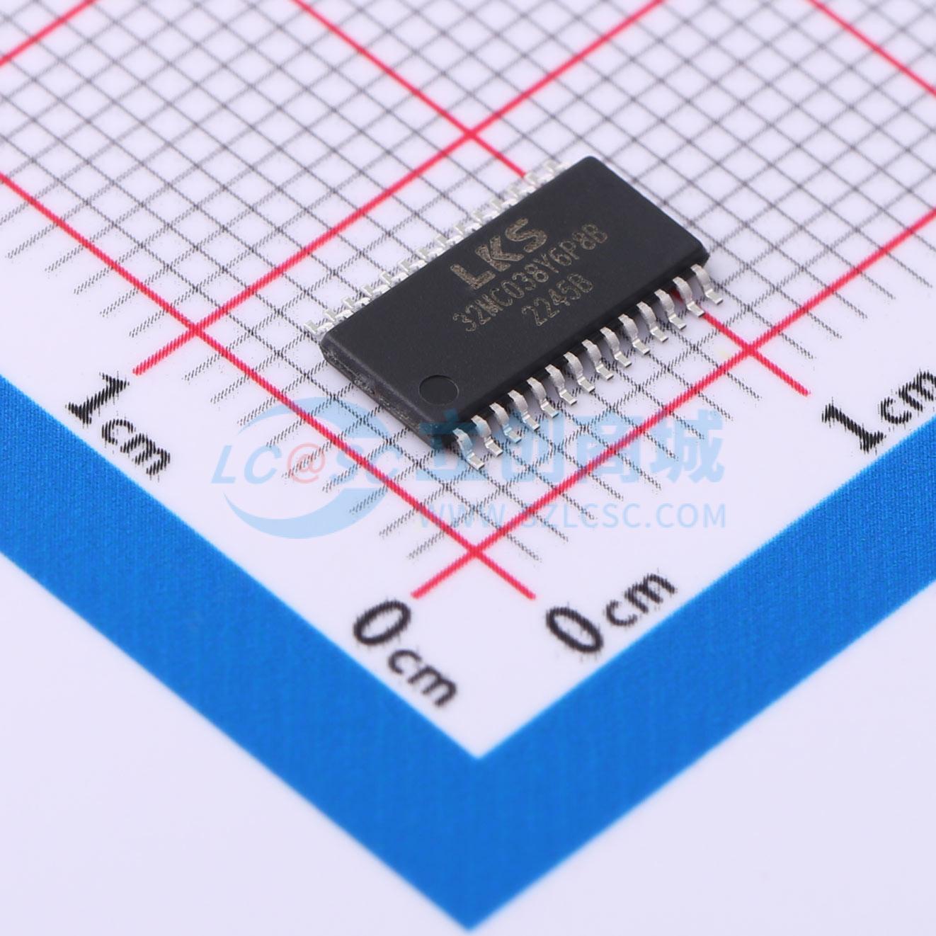 全新正品LKS32MC038Y6P8B TSSOP-28 单片机(MCU/MPU/SOC)可开票