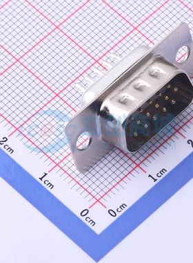 X0415WT7W1 焊线式插件 D-Sub/VGA连接器 15P 公座可开票