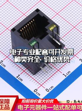 X01AB002LA2ADDJ以太网连接器弯插 带LED无屏蔽弯插可开票