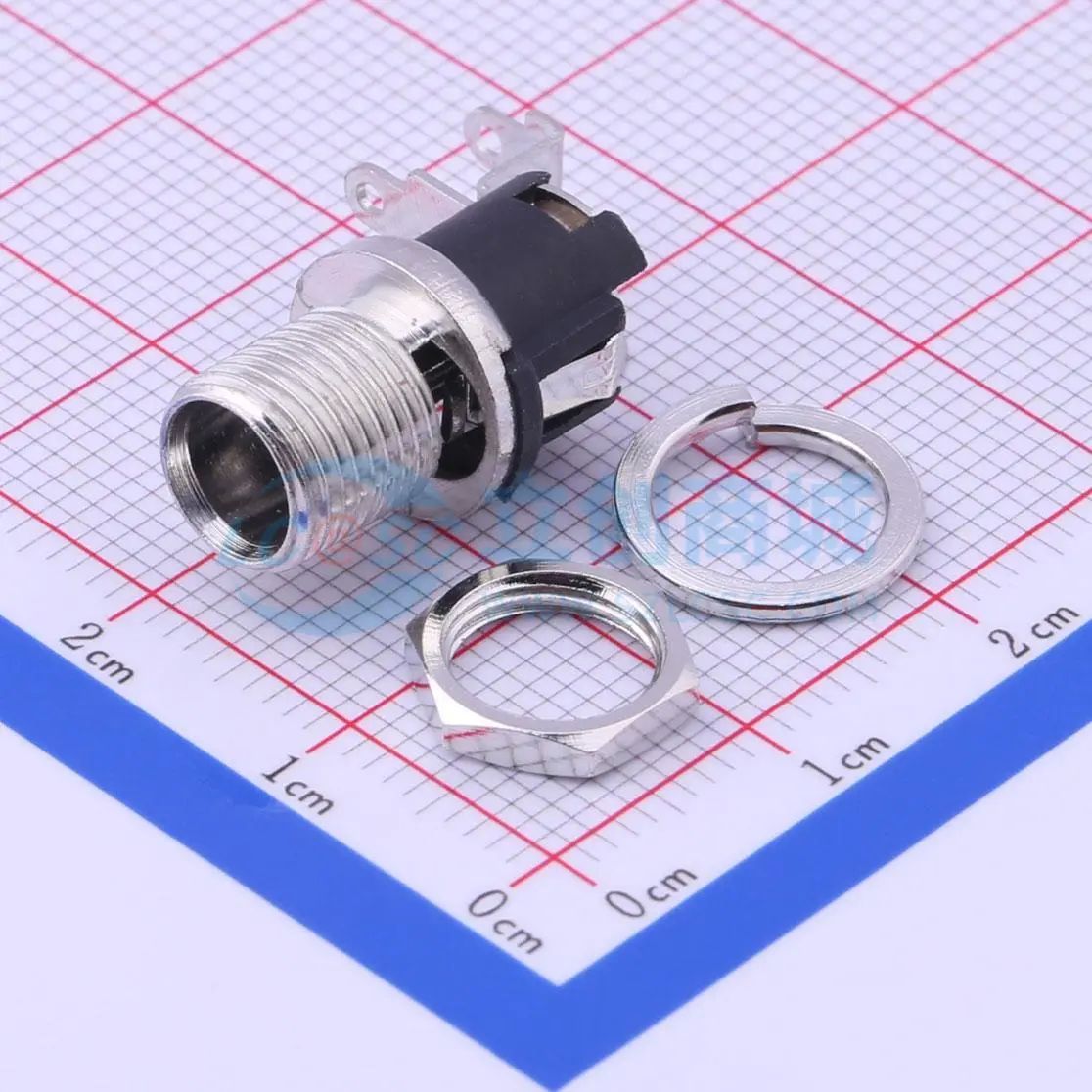 全新DC-025LBM-5A-2.0插件 DC电源连接器面板安装5.7mm可开票