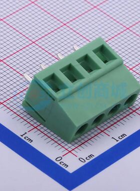 DB128V-5.0-4P-GN-S螺钉式接线端子5mm 1x4P直插绿色 可开票