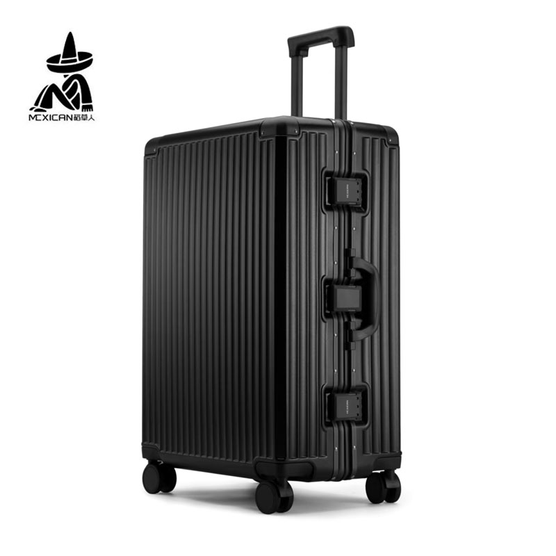 稻草人行李箱2025新款时尚专柜正品铝框旅行箱拉杆箱密码箱登机箱