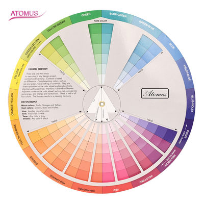 新款atomus色卡纹绣纹身调色混合