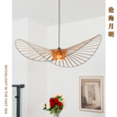 设计师vertigo法式 草帽客厅主灯帽子灯北欧网红餐厅卧室草帽吊灯