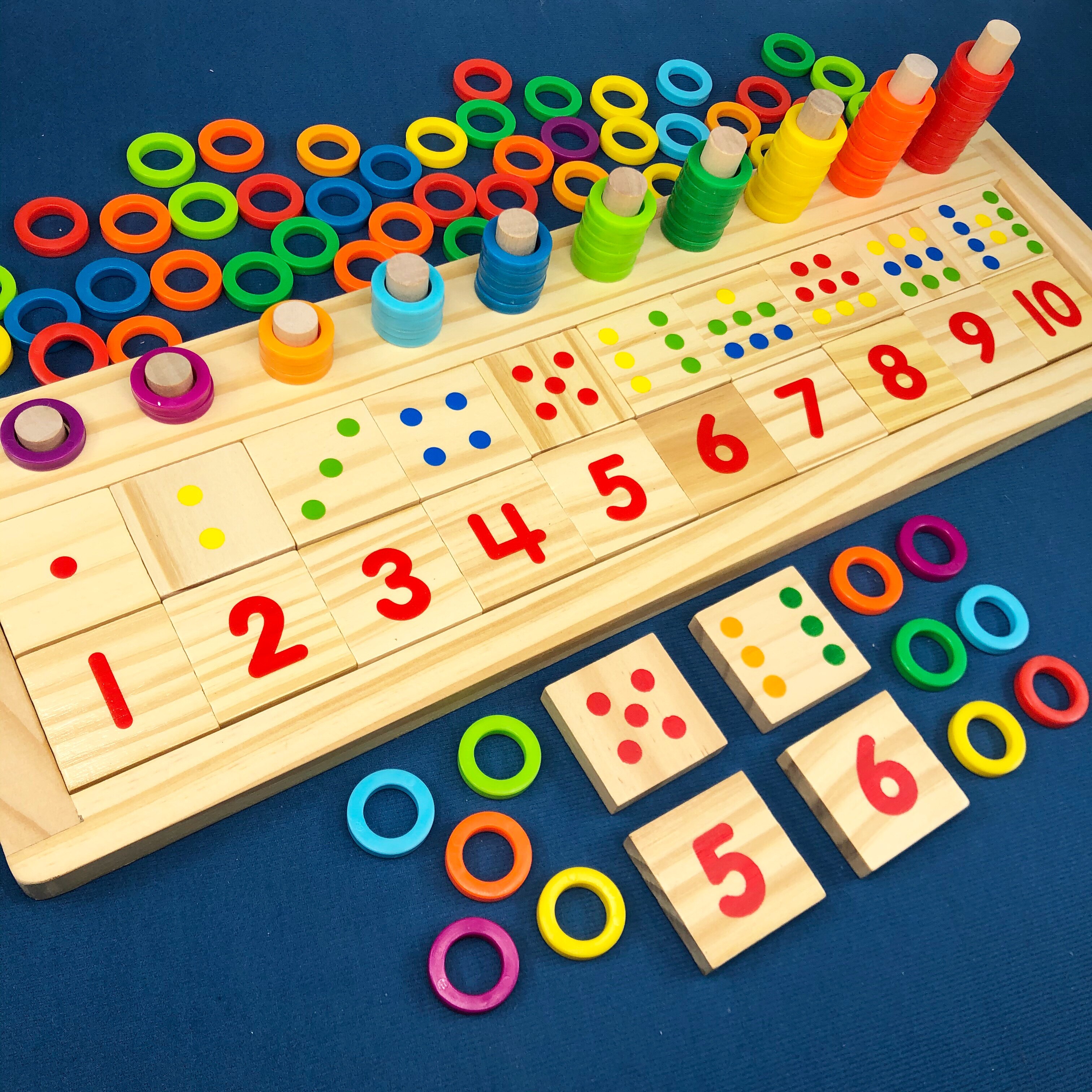 幼儿园学数学蒙氏教具3-6岁儿童早教益智玩具数字启蒙认知学习板