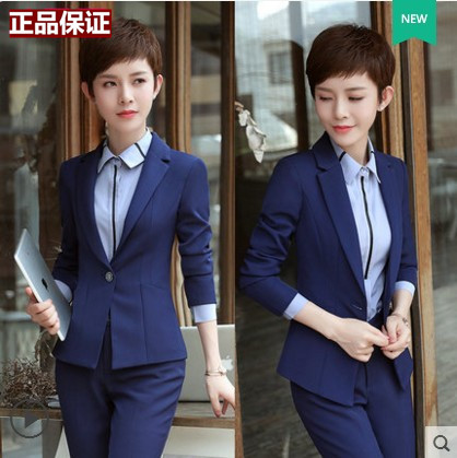 春秋装新款职业装女装套装时尚面试正装工装套裙气质西服工作服