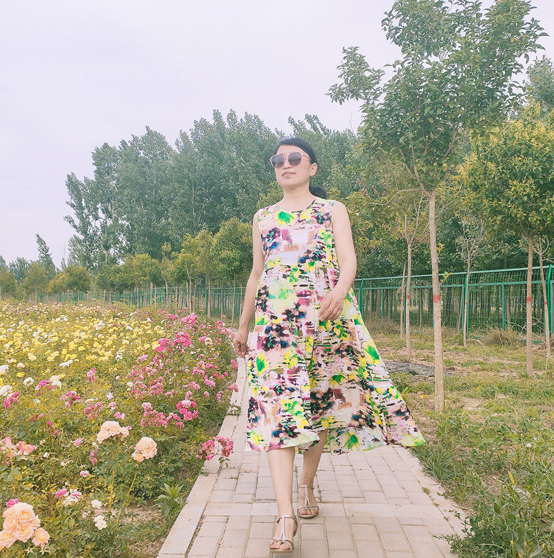 夏季女士背心长裙绵绸睡裙拼接连衣裙/人造棉层层裙，复古公主裙,