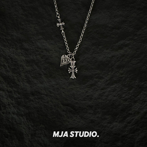 Vintage古着神圣心脏项链