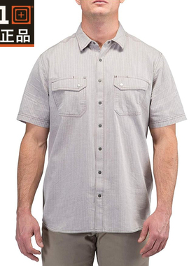 正品5.11人字尼短袖衬衫71375美式复古轻量透气511速干战术衬衣